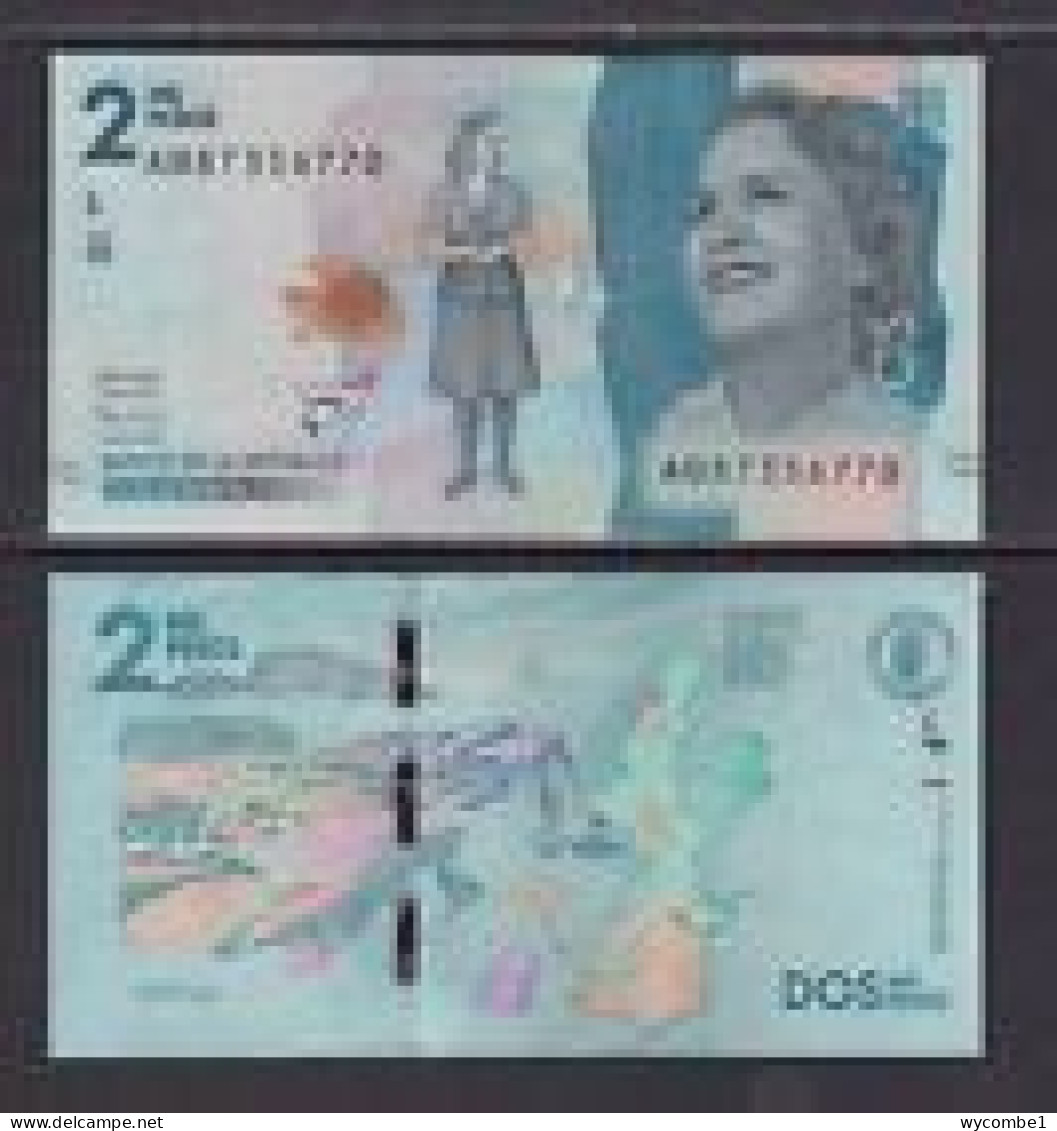 COLOMBIA  -  2015 2000 Pesos  UNC  Banknote - Colombia