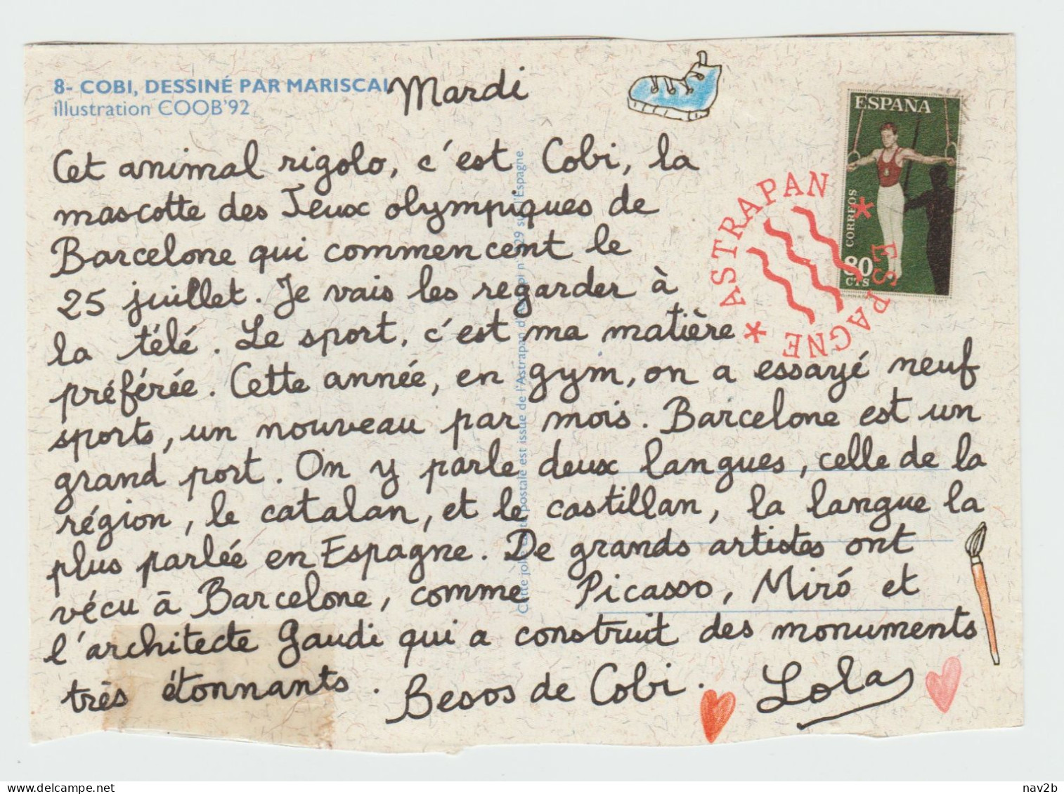 Pseudo Entier Carte Postale Publicitaire ,lecture Pour Enfants ,Astrapan . - Enteros Privados