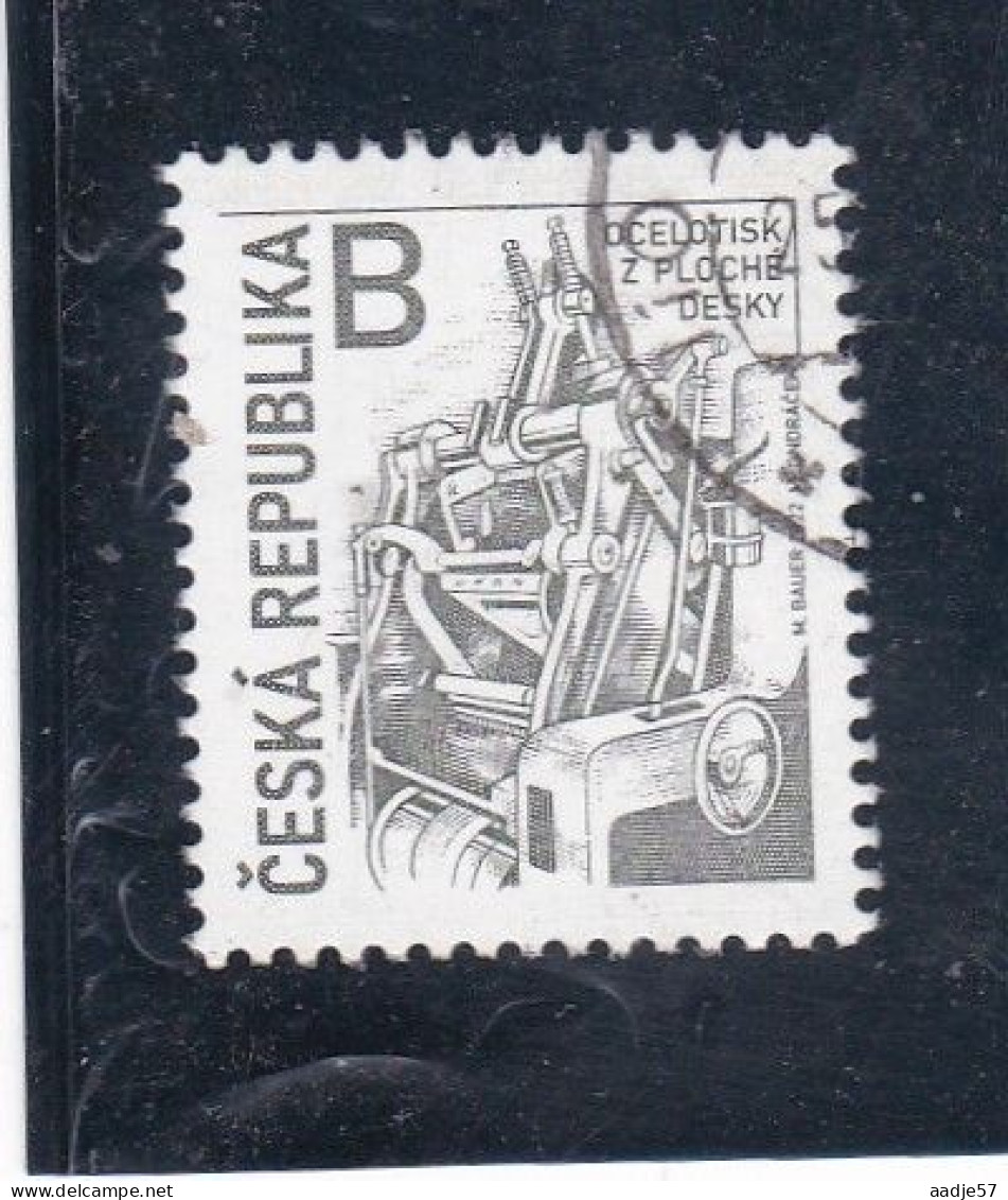 CZ 2022 Yvert 1003  UsedPresse D’impression Rotative à Plat Des Timbres Poste Used - Oblitérés