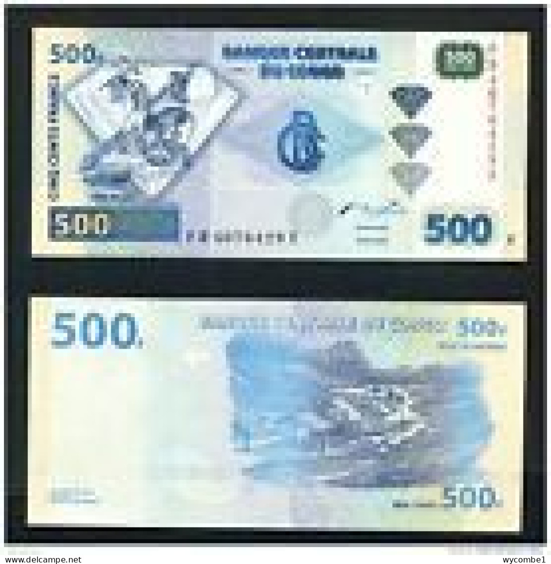 CONGO DR  -  2002 500 Francs UNC  Banknote - Democratic Republic Of The Congo & Zaire