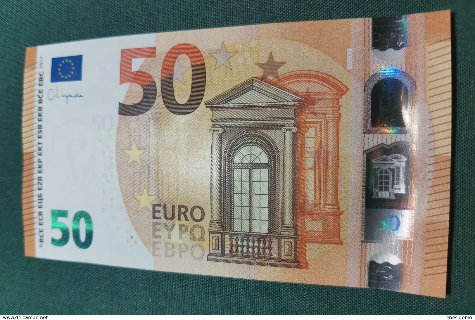 50 EURO SPAIN 2017 LAGARDE V022B2 VC SC FDS UNC. PERFECT - 50 Euro