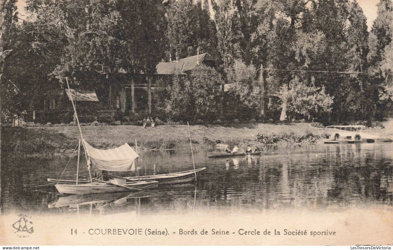 FRANCE - Courbevoie - Bords De La Seine - Cercle De La Société Sportive - Carte Postale Ancienne - Courbevoie