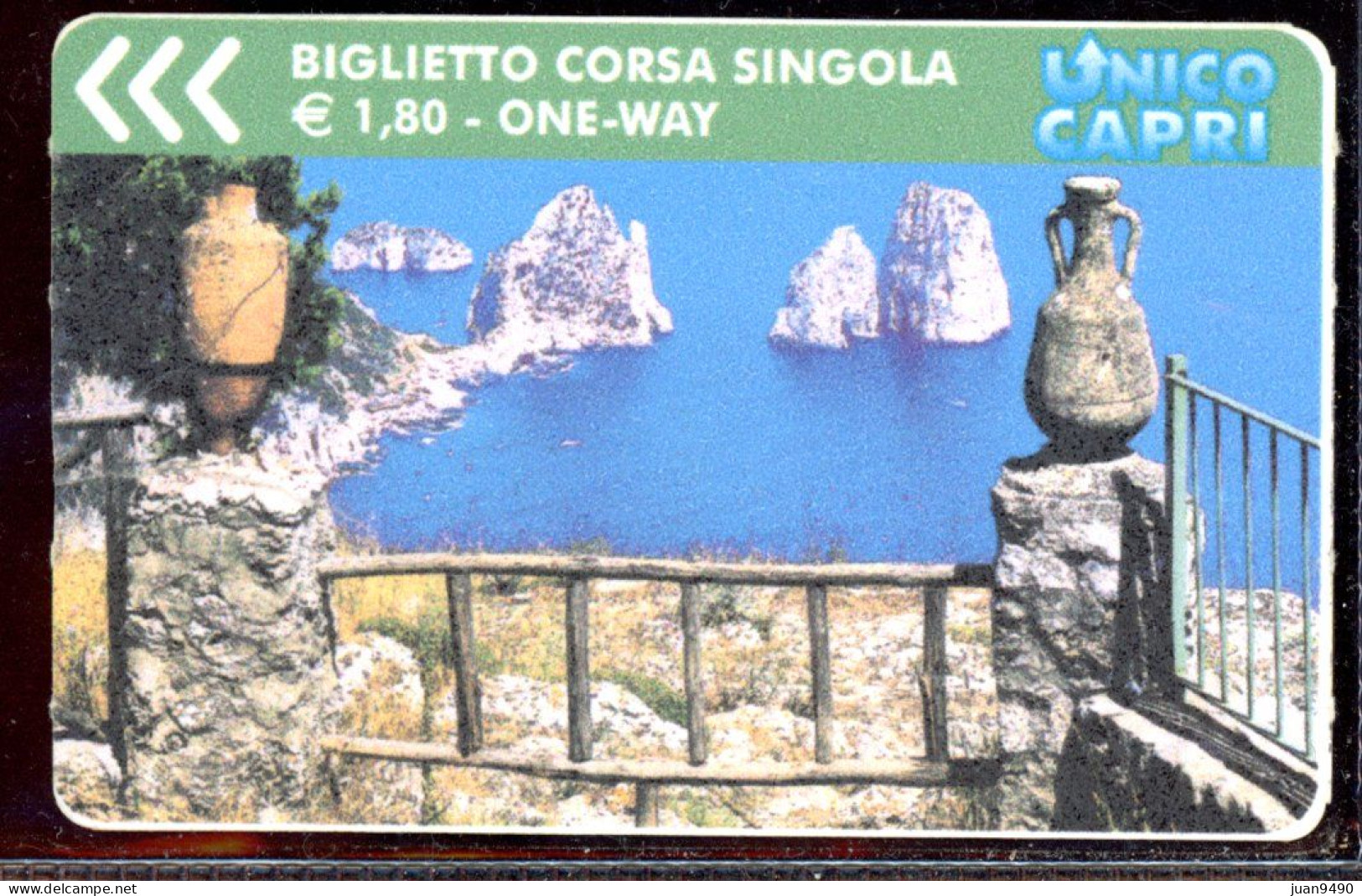 TICKET DE FUNICULAR DE CAPRI _ITALIA / DD1 - Europe