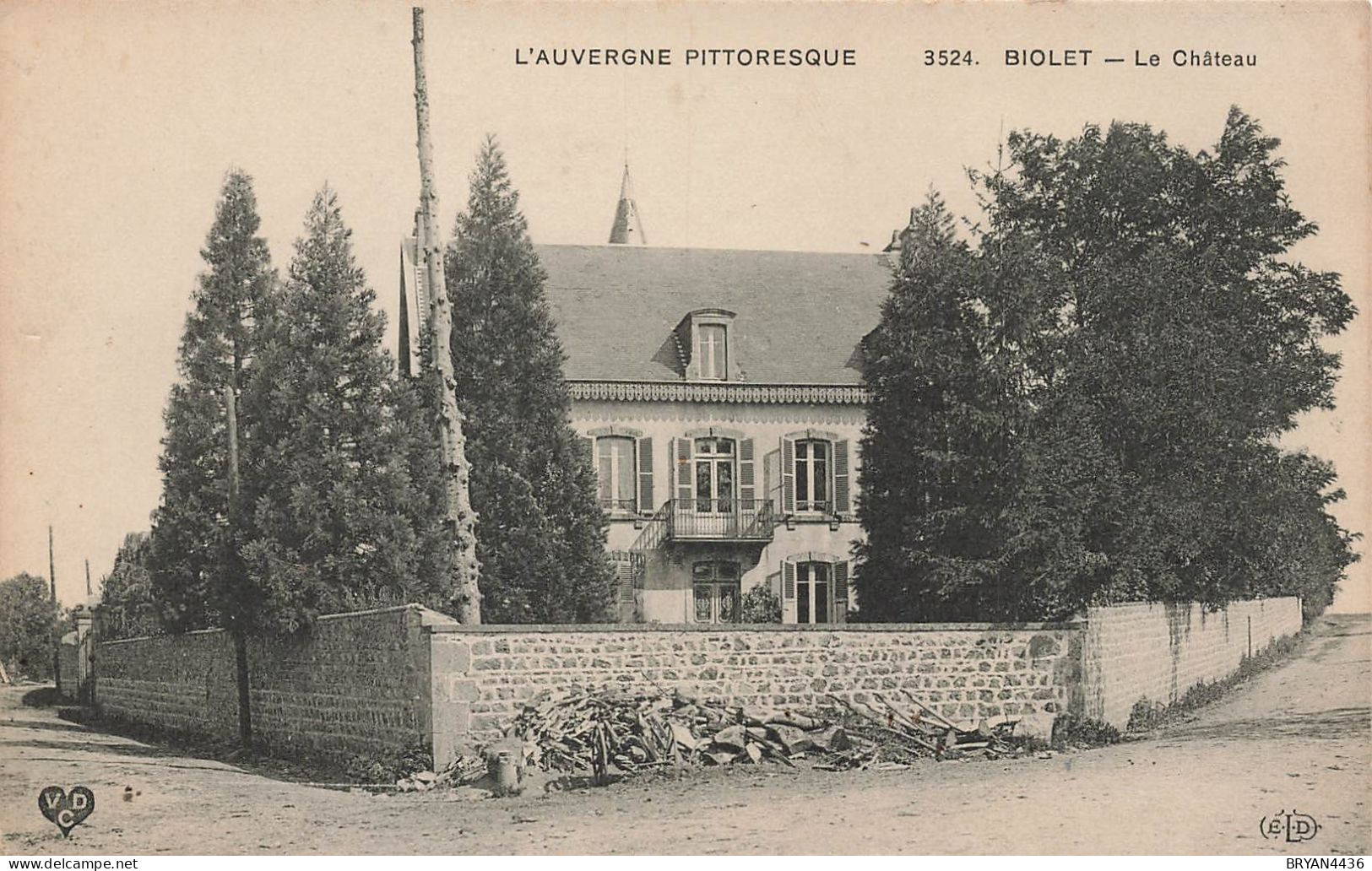 63 - BIOLET - LE CHATEAU - CARTE - TRES BON ETAT - Chateldon