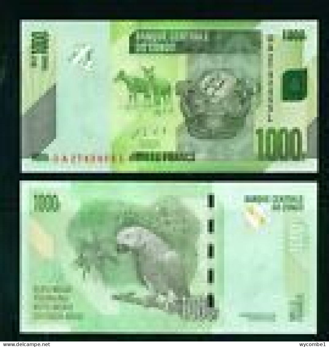 CONGO DR  -  2013 1000 Francs UNC  Banknote - Demokratische Republik Kongo & Zaire