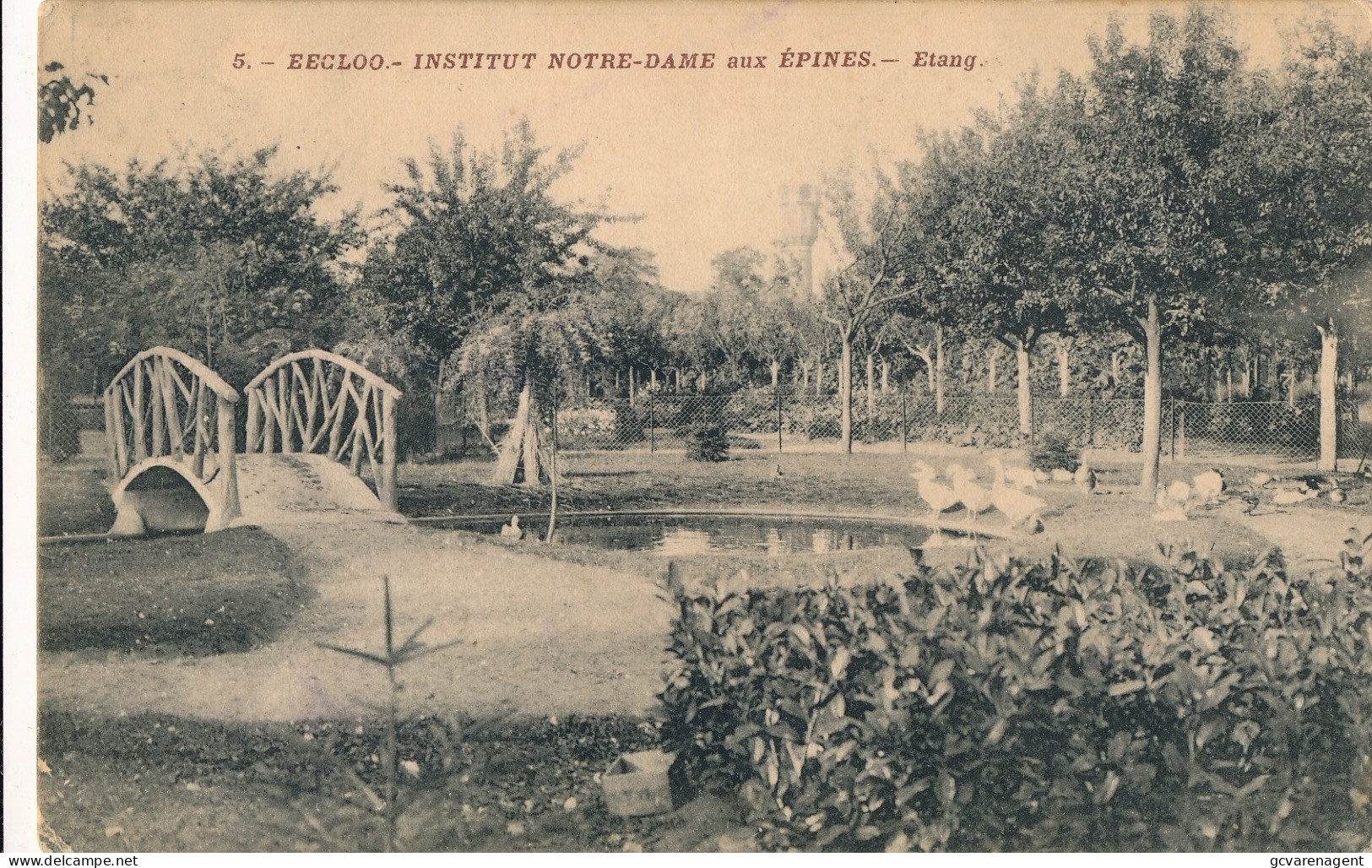 INSTITUT NOTRE DAME AUX EPINES  ==    ETANG     2 SCANS - Eeklo