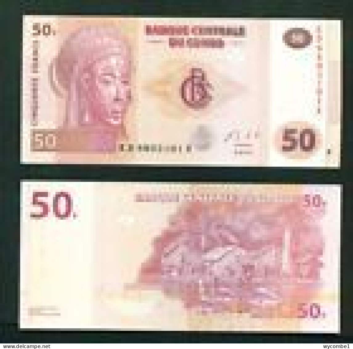 CONGO DR  -  2013 50 Francs UNC  Banknote - Repubblica Democratica Del Congo & Zaire