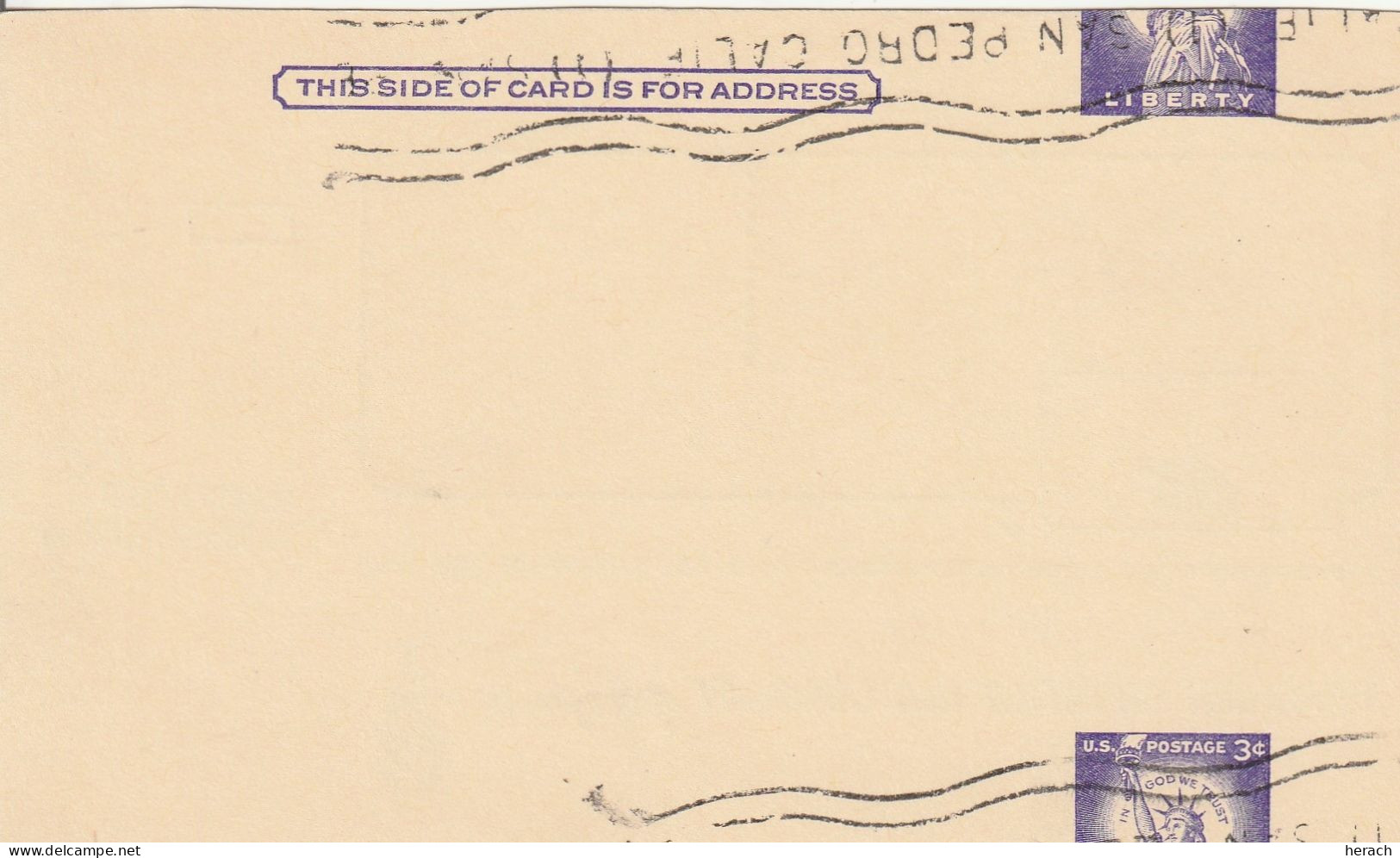 Etats Unis Entier Postal  Curiosité - 1941-60