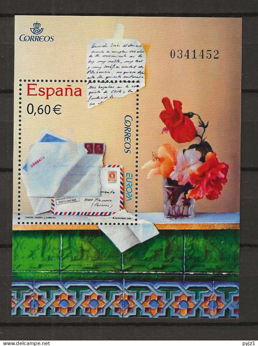 2008 MNH Spain Block Postfris** - 2008