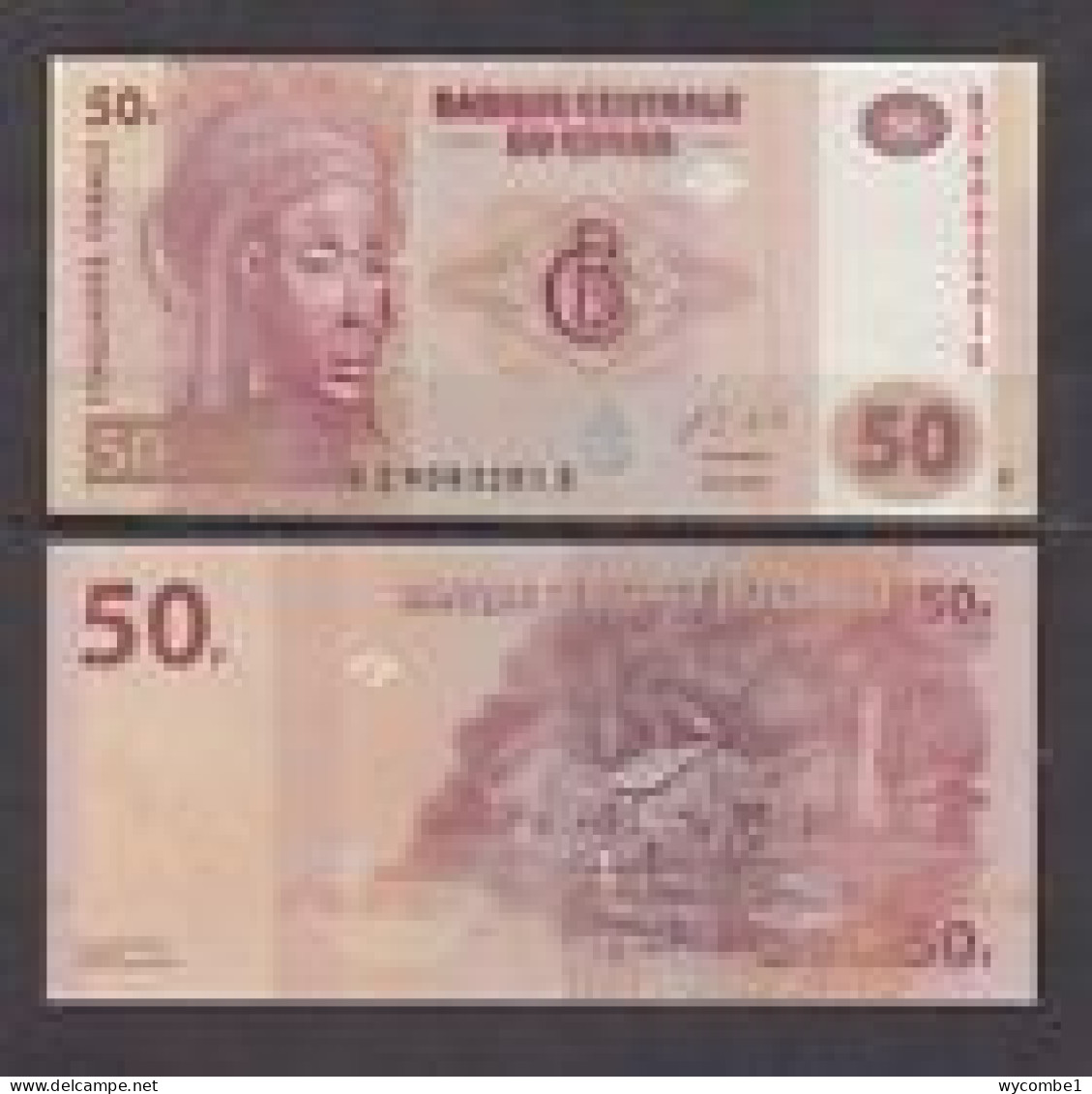 CONGO DR  -  2020 50 Francs UNC  Banknote - Repubblica Democratica Del Congo & Zaire