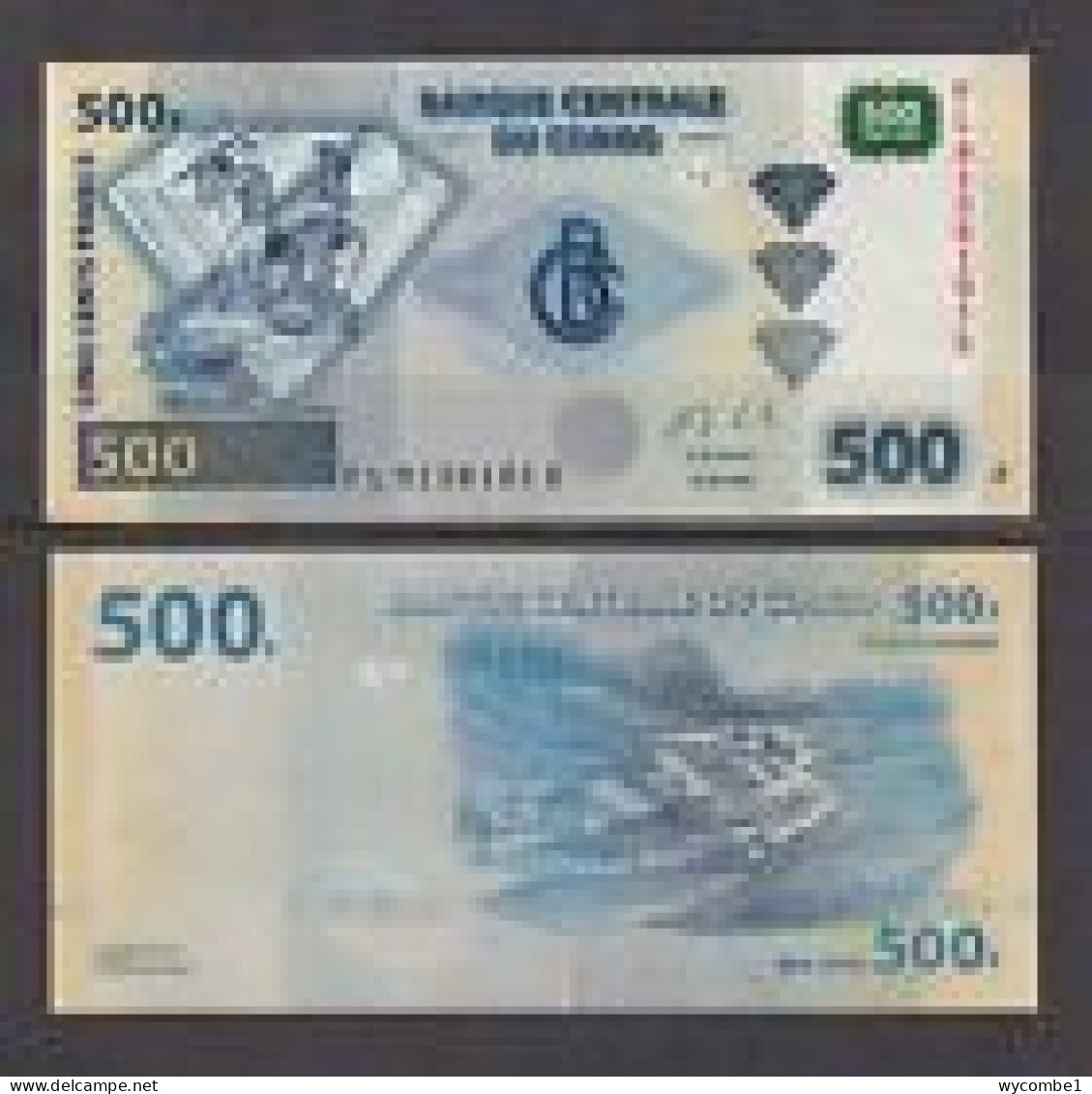 CONGO DR  -  2020 500 Francs UNC  Banknote - Demokratische Republik Kongo & Zaire