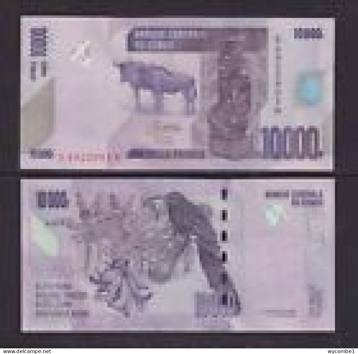 CONGO DR  -  2022 10000 Francs UNC  Banknote - Democratic Republic Of The Congo & Zaire