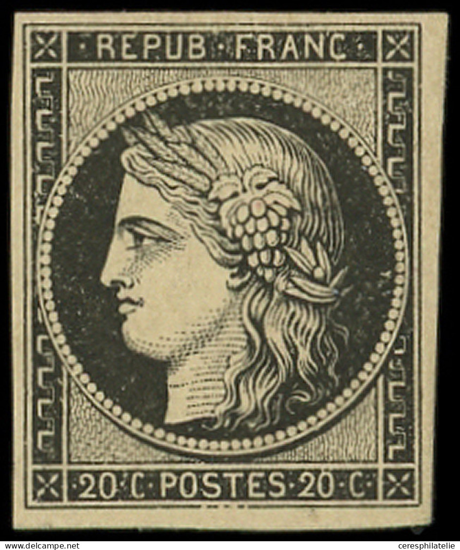 * EMISSION DE 1849 - 3    20c. Noir Sur Jaune, TB - 1849-1850 Ceres