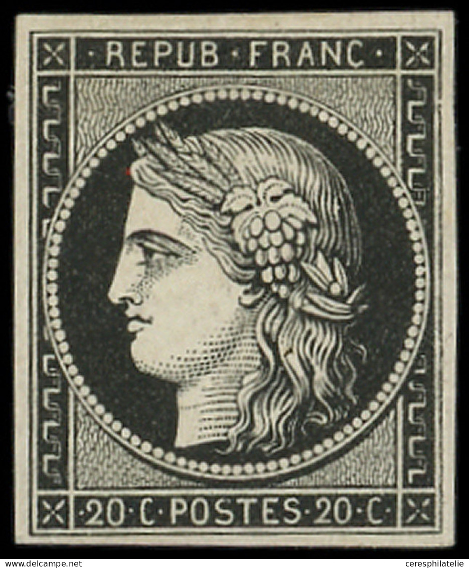 * EMISSION DE 1849 - 3a   20c. Noir Sur Blanc, TB. C - 1849-1850 Ceres