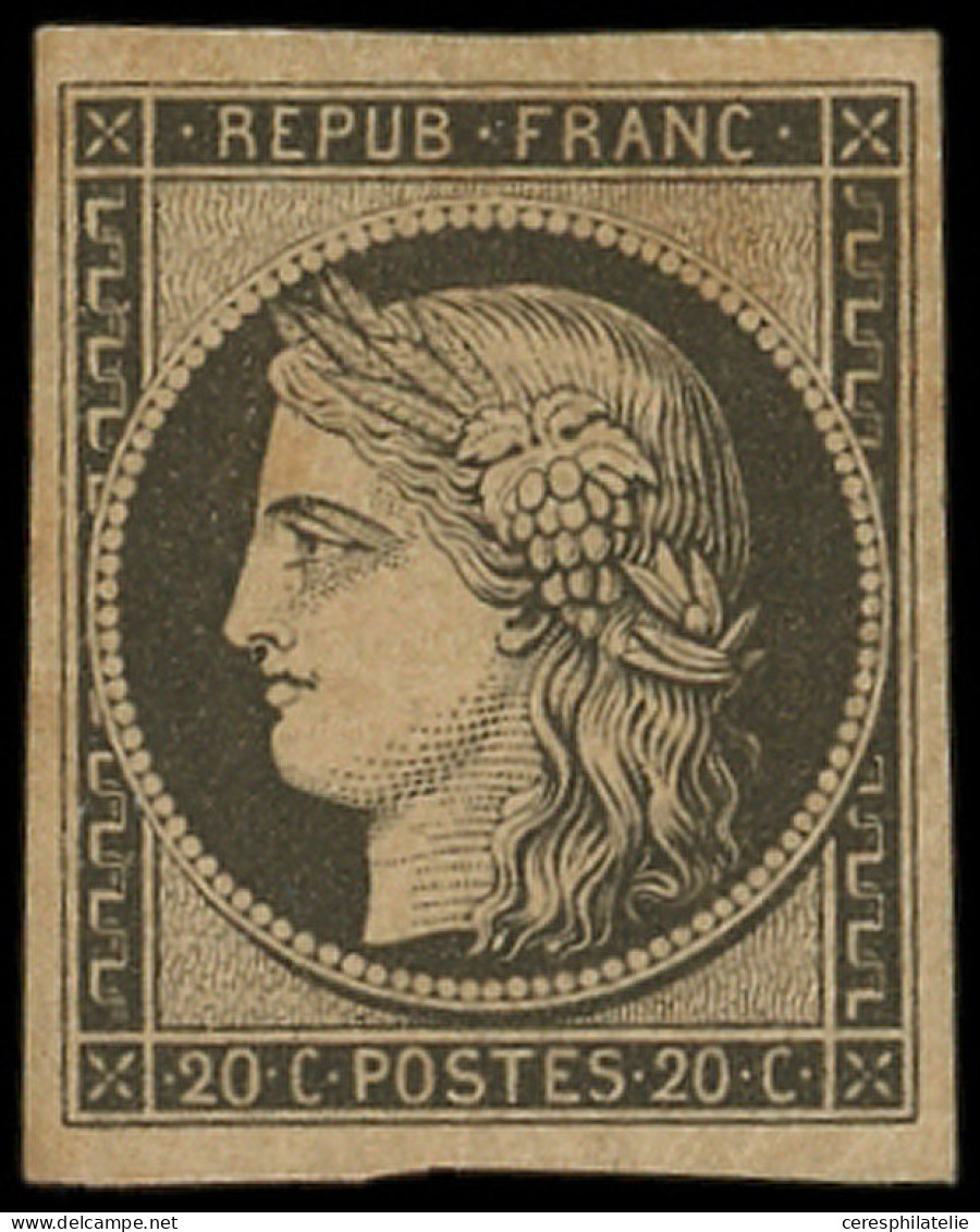 * EMISSION DE 1849 - R3f  20c. Noir Sur Jaune, REIMPRESSION, TB - 1849-1850 Ceres