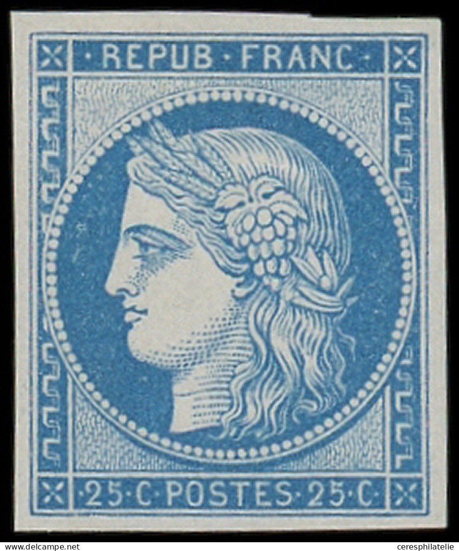 * EMISSION DE 1849 - R4d  25c. Bleu, REIMPRESSION, TB - 1849-1850 Cérès