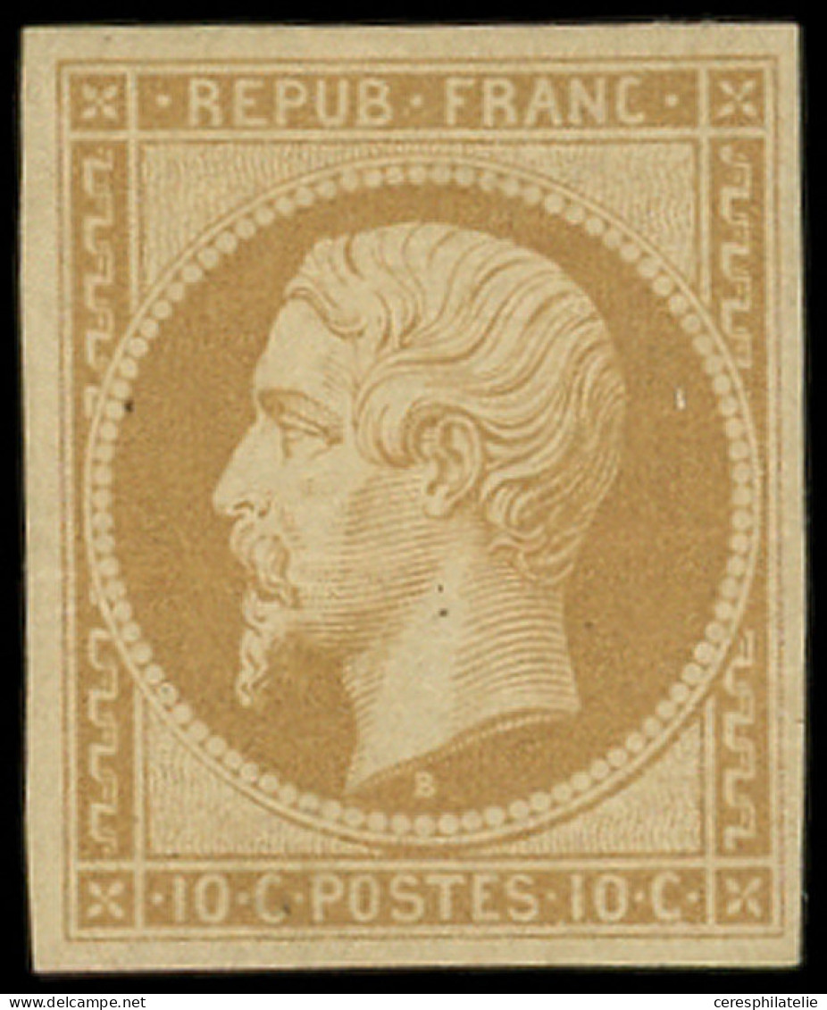 * PRESIDENCE - R9e  10c. Bistre-jaune, REIMPRESSION, TB - 1852 Louis-Napoléon