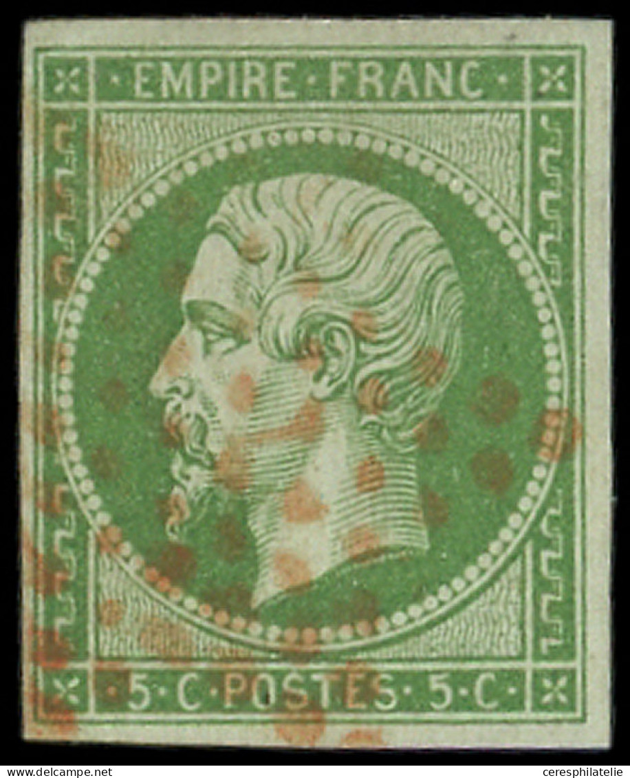 EMPIRE NON DENTELE - 12    5c. Vert, Obl. ETOILE ROUGE, TB. C - 1853-1860 Napoleone III