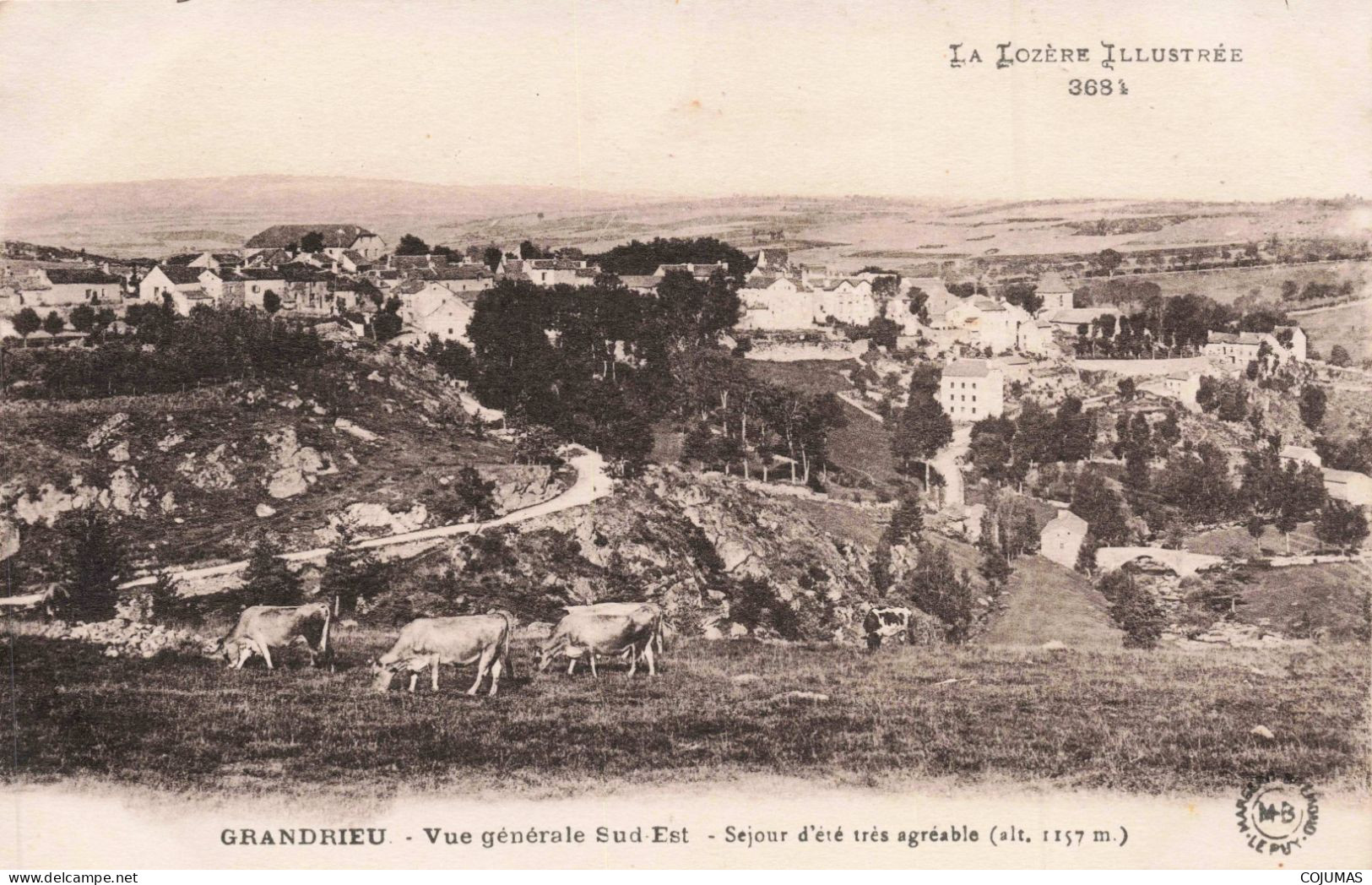 48 - GRANDRIEU _S22154_ Vue Générale Sud Est - Séjour D'été Très Agréable - Agriculture - Gandrieux Saint Amans