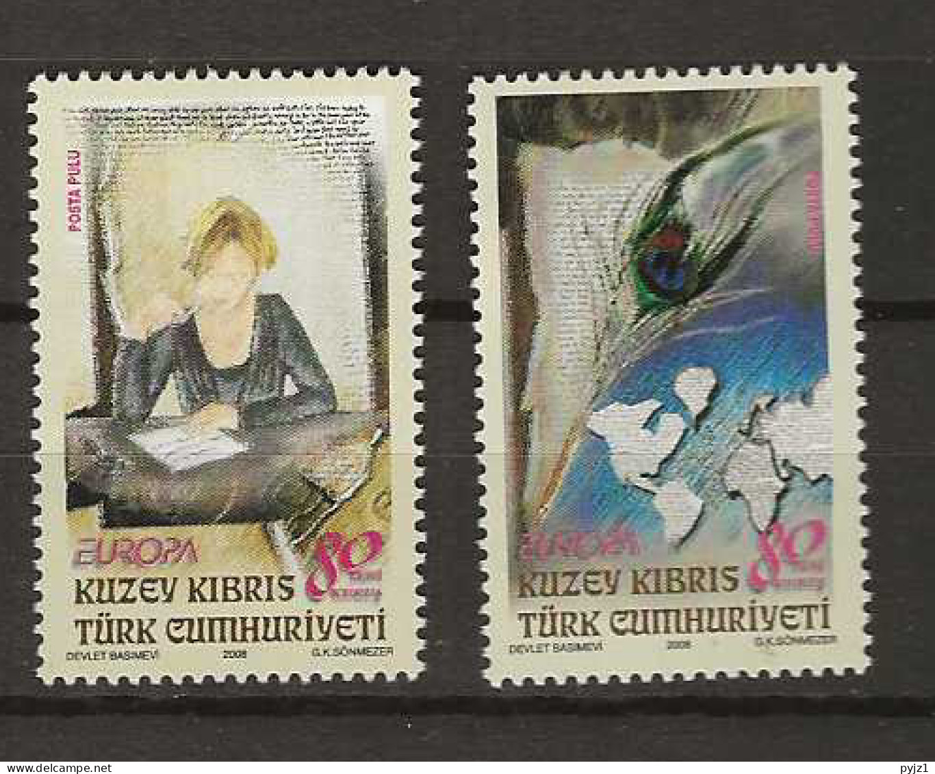 2008 MNH Cyprus Turkish Postfris** - 2008