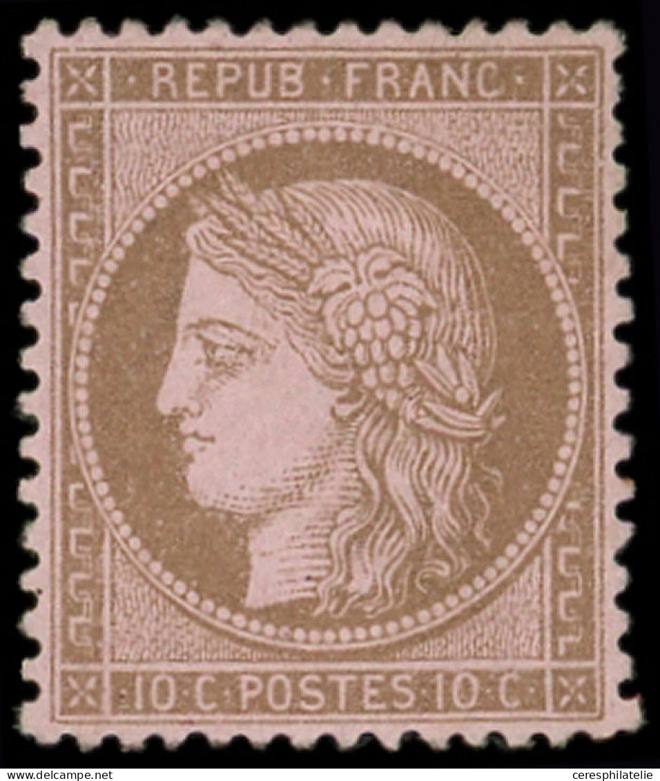 * CERES DENTELE - 58   10c. Brun Sur Rose, Très Bon Centrage, TB. J - 1871-1875 Ceres