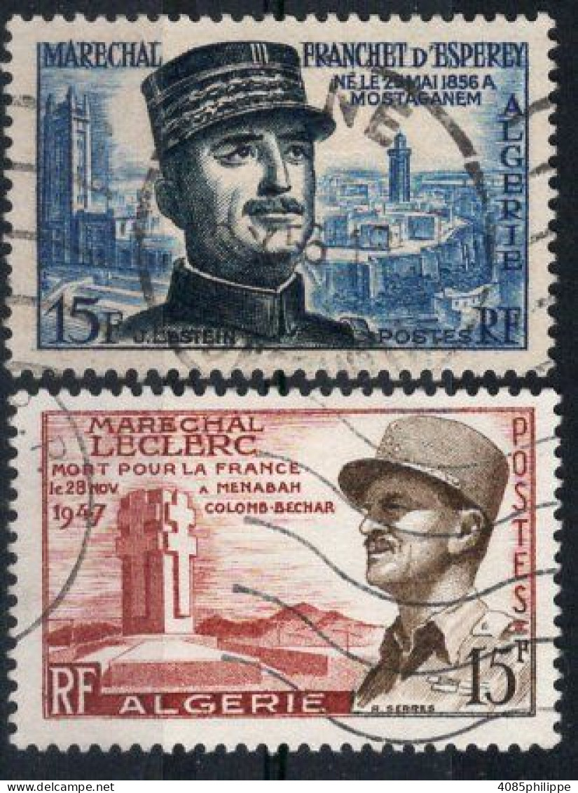 ALGERIE Timbres-poste N°336 & 338 Oblitérés TB Cote 3€25 - Used Stamps