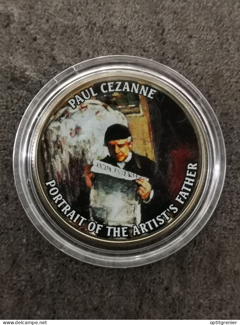 HALF DOLLAR KENNEDY COLORISE PAUL CEZANNE PORTRAIT DE SON PERE / PEINTRE PEINTURE / USA 1/2 DOLLAR - 1964-…: Kennedy