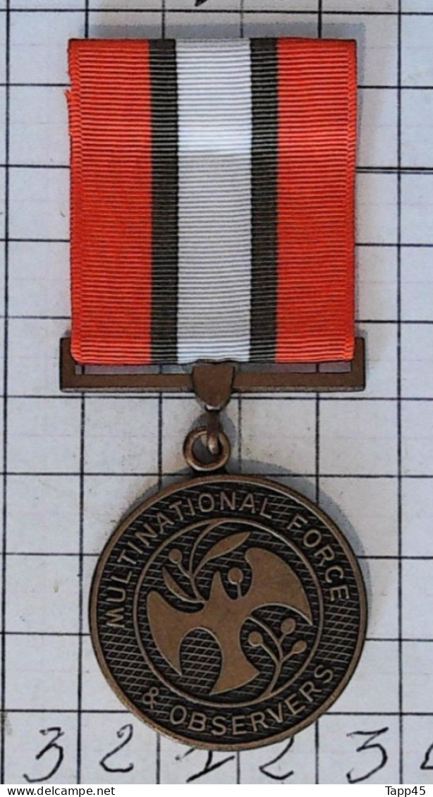 Médailles >Dispersion D'une Collection Vendu Au Prix Achetée >Multinational Force And Observers Medal>Réf:Cl USA P 7/ 2 - Estados Unidos