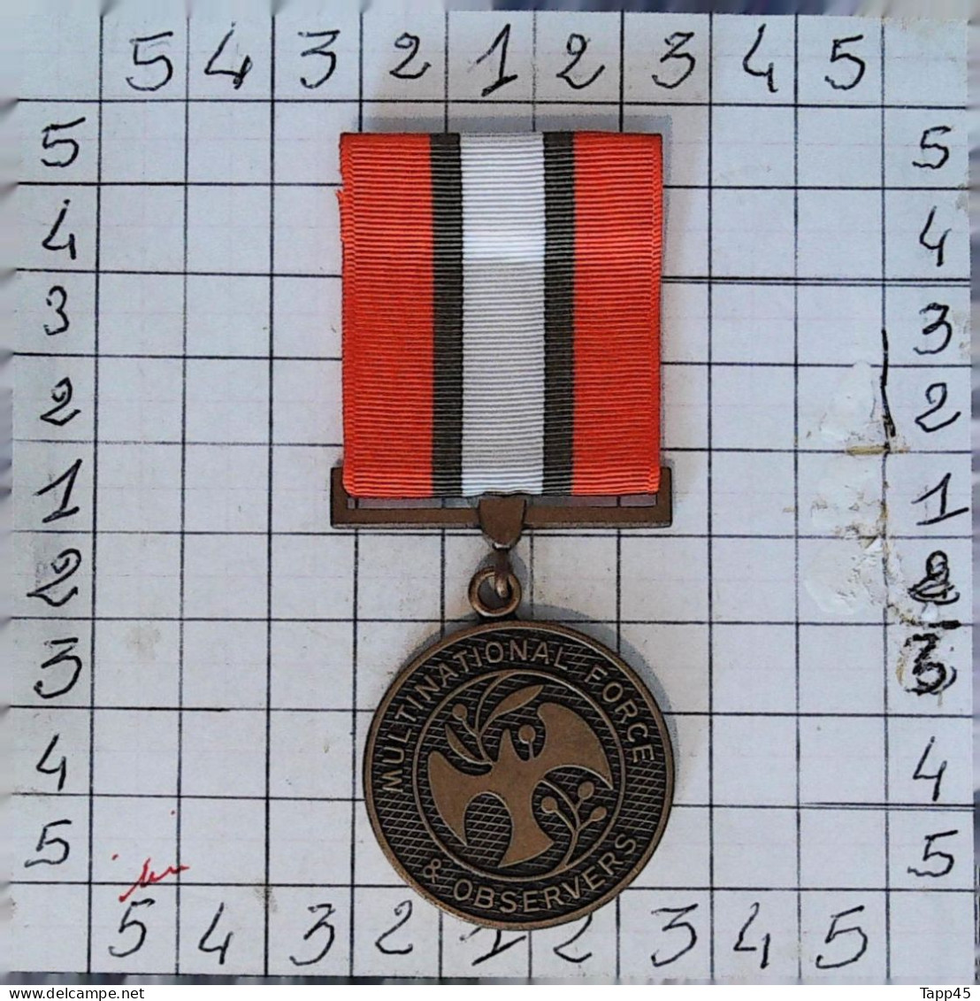 Médailles >Dispersion D'une Collection Vendu Au Prix Achetée >Multinational Force And Observers Medal>Réf:Cl USA P 7/ 2 - Estados Unidos