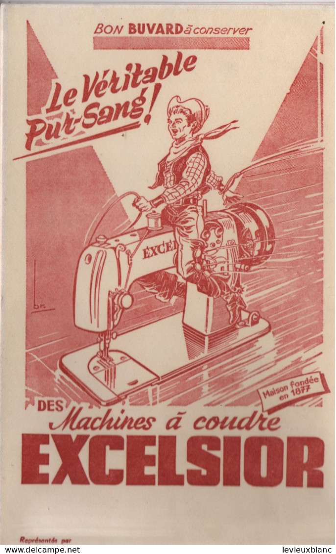 2 Buvards Anciens/ Couleurs Différentes/ Machines à Coudre/ EXCELSIOR/Vers 1950-1960        BUV660bis - Kleding & Textiel
