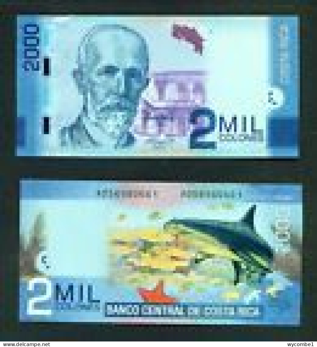 COSTA RICA  -  2013 2000 Colones UNC  Banknote - Costa Rica