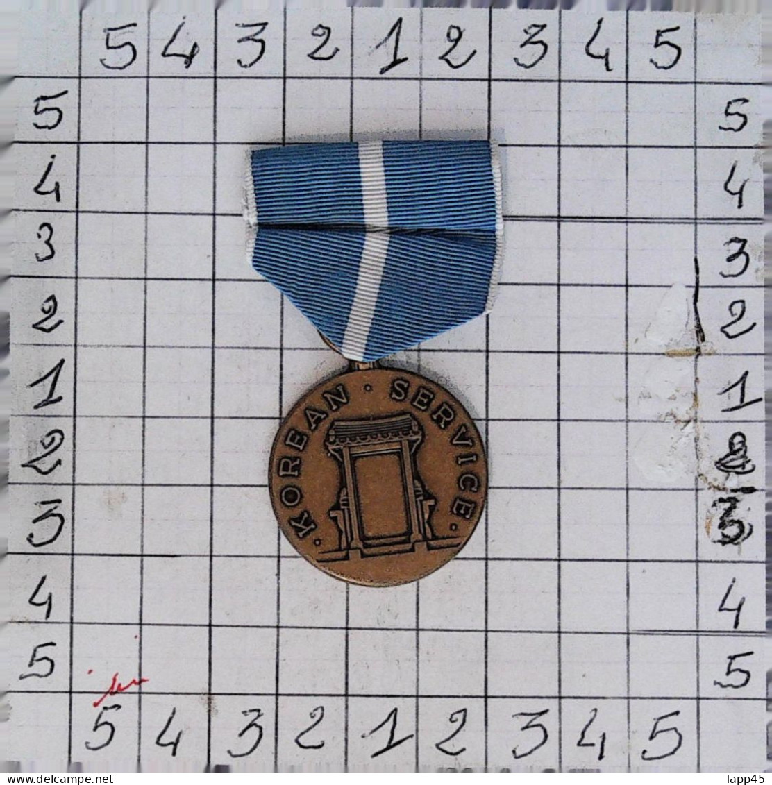 Médailles  > Dispersion D'une Collection Vendu Au Prix Achetée >Korean Service Medal > Réf:Cl USA P 7/ 6 - Estados Unidos