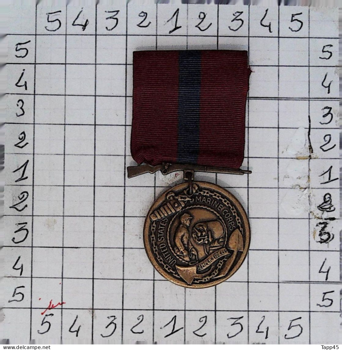 Médailles > Dispersion D'une Collection Vendu Au Prix Achetée >Marine Corps Good Conduct Medal> Réf:Cl USA P 8/ 2 - Estados Unidos