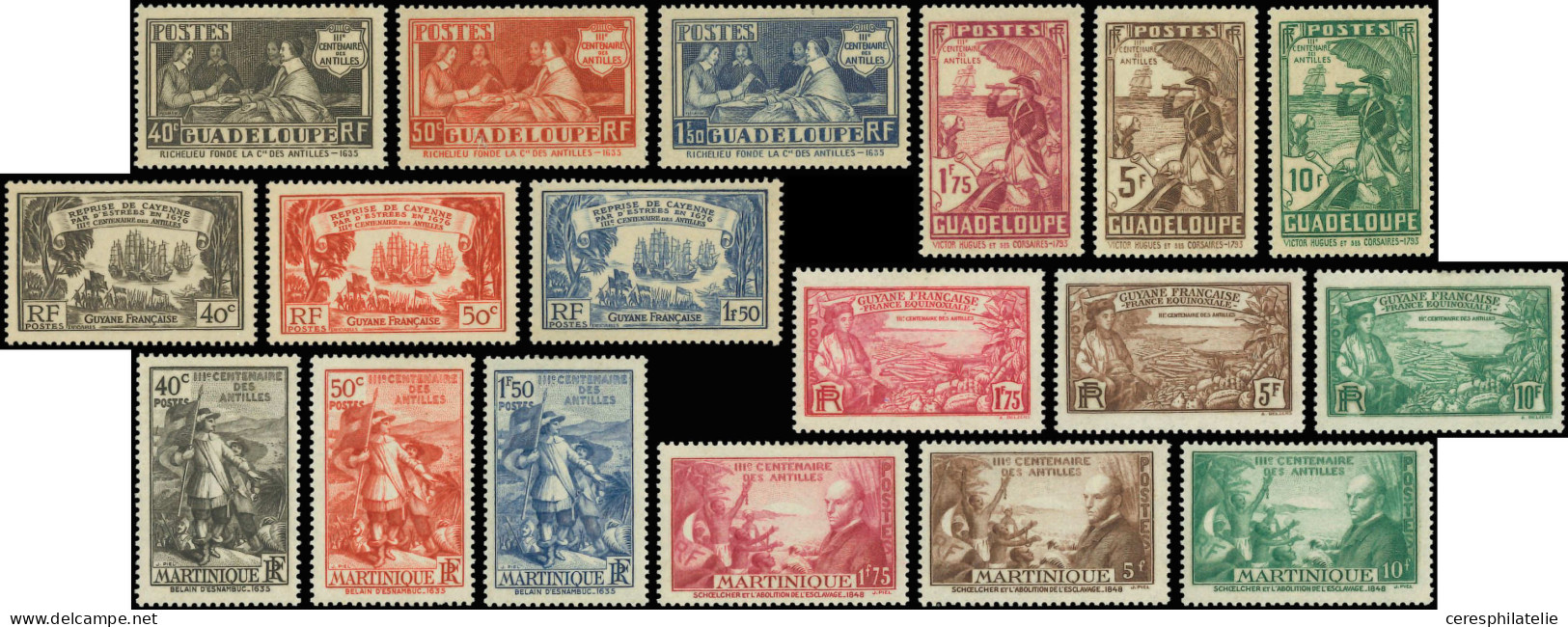 * Grandes Séries Coloniales 1935 : Tricentenaire Des Antilles, TB - Unclassified