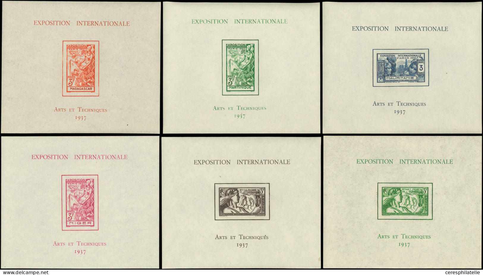 ** Grandes Séries Coloniales 1937 : Exposition Internationale, 24 BF, TB - Non Classificati