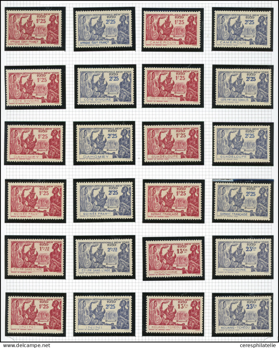 ** Grandes Séries Coloniales 1939 : Expo De New-York, La Série De 48 Timbres, TB - Sin Clasificación