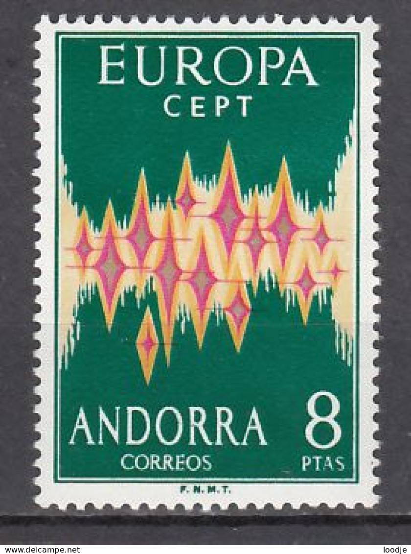 Spaans Andorra Europa Cept 1972 Postfris - 1972