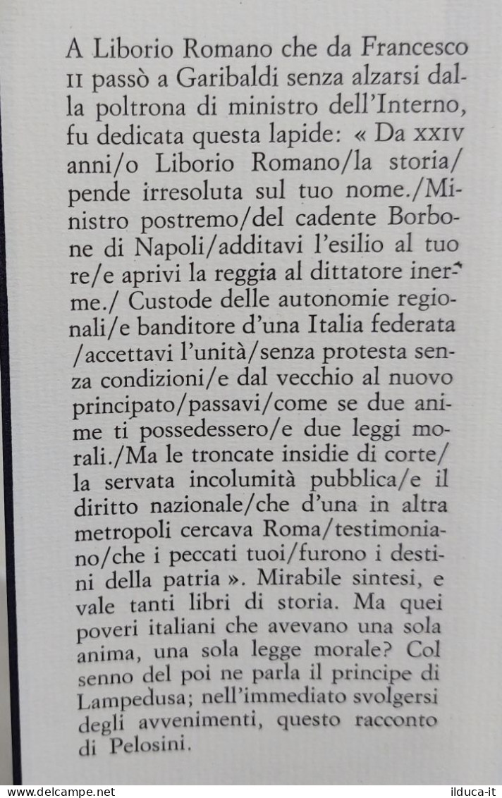 40091 V Narciso Feliciano Pelosi - Maestro Domenico - Sellerio 1982 (I Edizione) - Geschiedenis