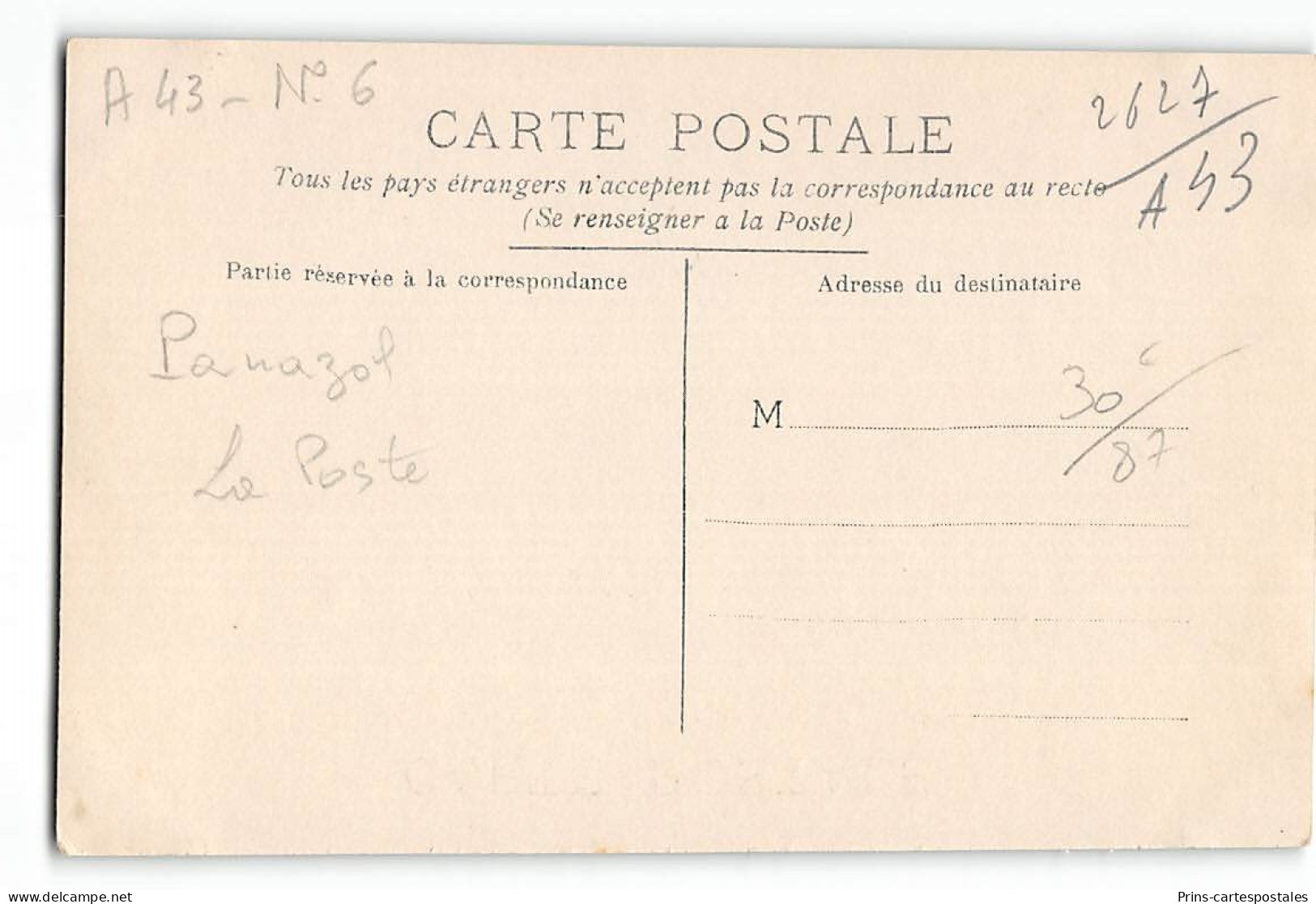 CPA 87 Carte Photo Panazol La Poste - Panazol