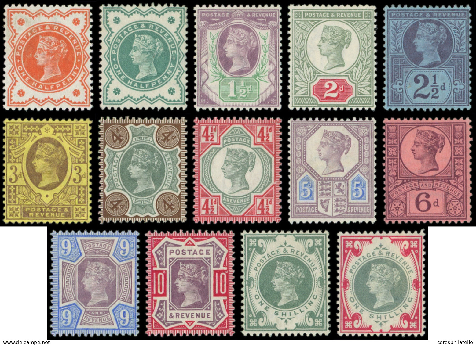 * GRANDE BRETAGNE 91/104 : Victoria De 1887-1900, TB - Unused Stamps