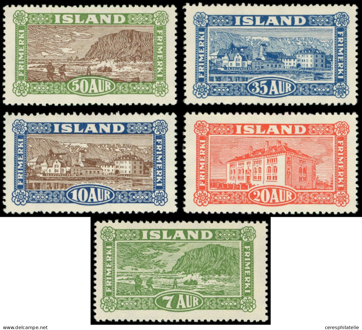 ** ISLANDE 115/19 : Vues Diverses, TB - Unused Stamps