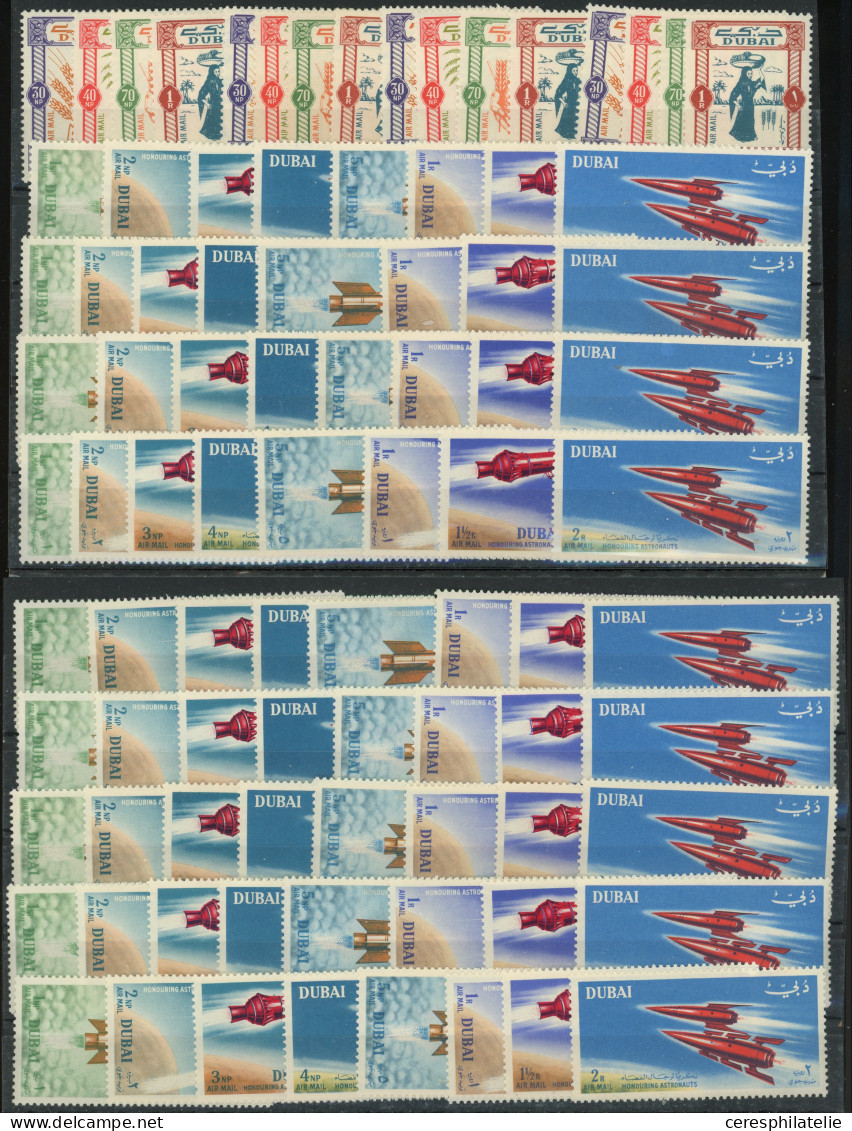 ** Dubai, Petit Stock Entre 1963 Et 1964, Dont Non Dentelés, TB, Cote Michel - Dubai