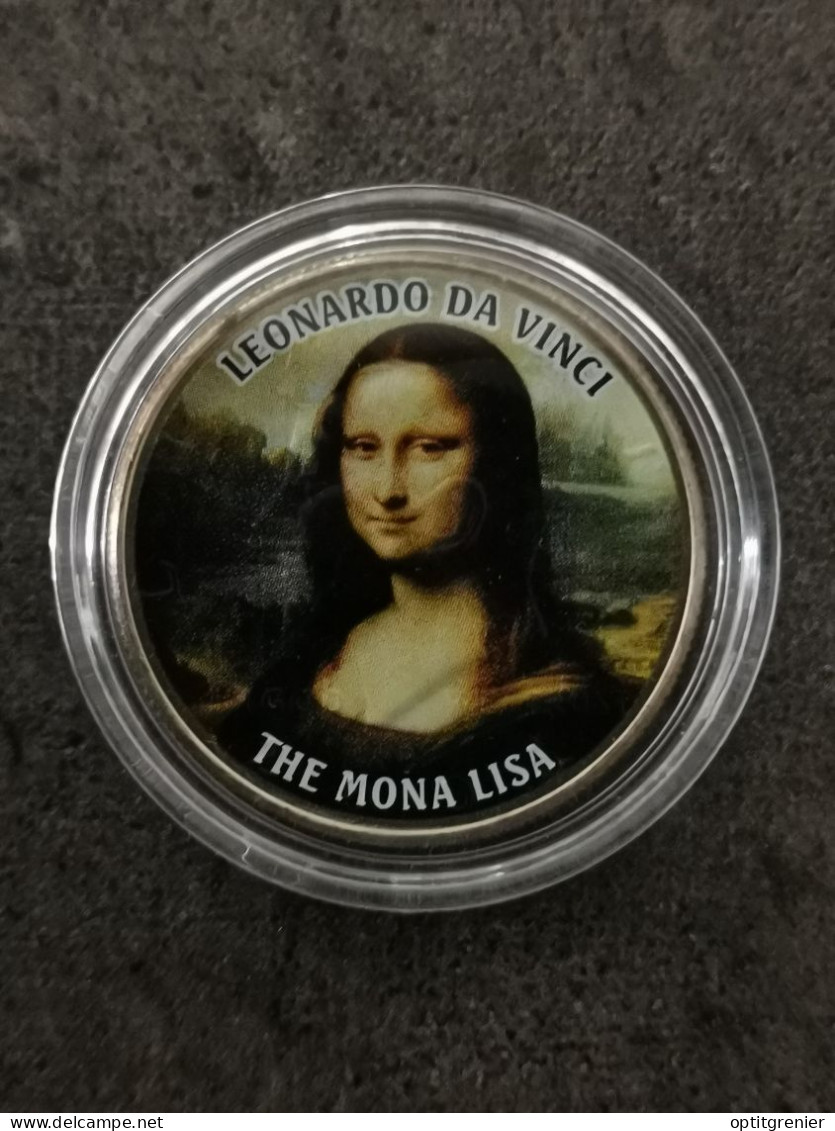 HALF DOLLAR KENNEDY COLORISE LEORNARD DE VINCI LA JOCONDE MONA LISA  / PEINTRE PEINTURE / USA 1/2 DOLLAR - 1964-…: Kennedy