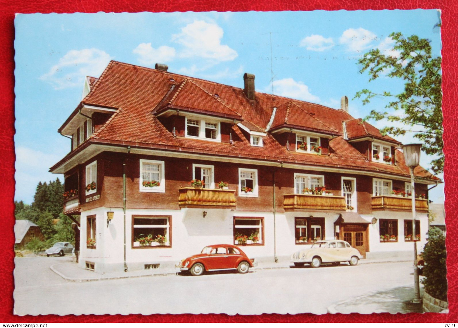 AK Kurhotel Alpenblick Höchenschwand Schwarzwald Car Cramers Kunstanstalt Deutschland BRD Gelaufen Used Postcard A177 - Höchenschwand