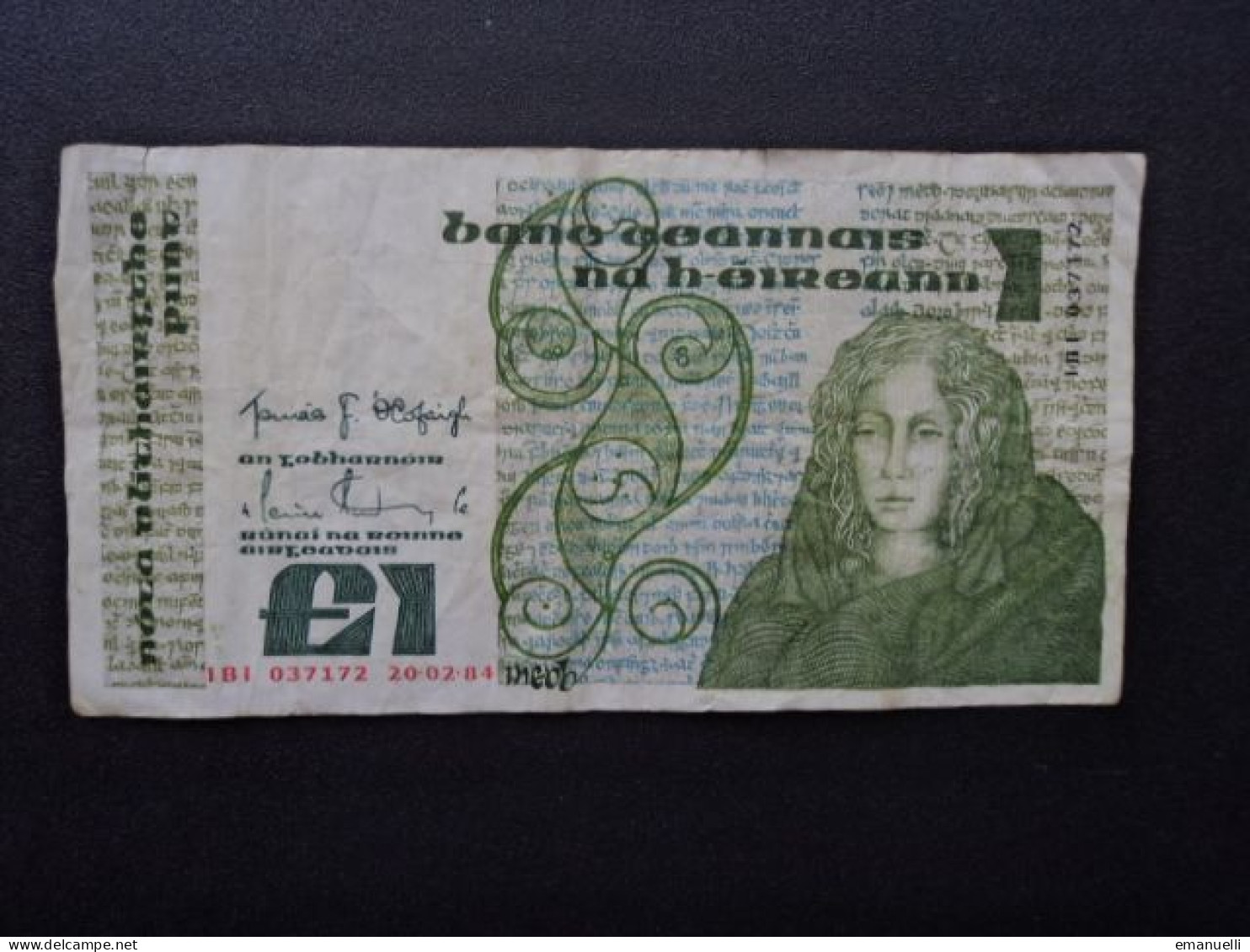 IRLANDE : 1 PUNT   20.02.1984       P 70c      TTB - Ierland