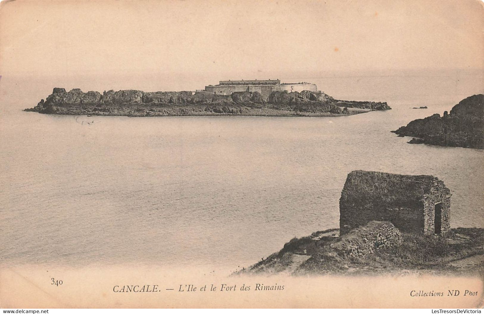 FRANCE - Cancale - L'ile Et Le Fort Des Rimains - Carte Postale Ancienne - Cancale