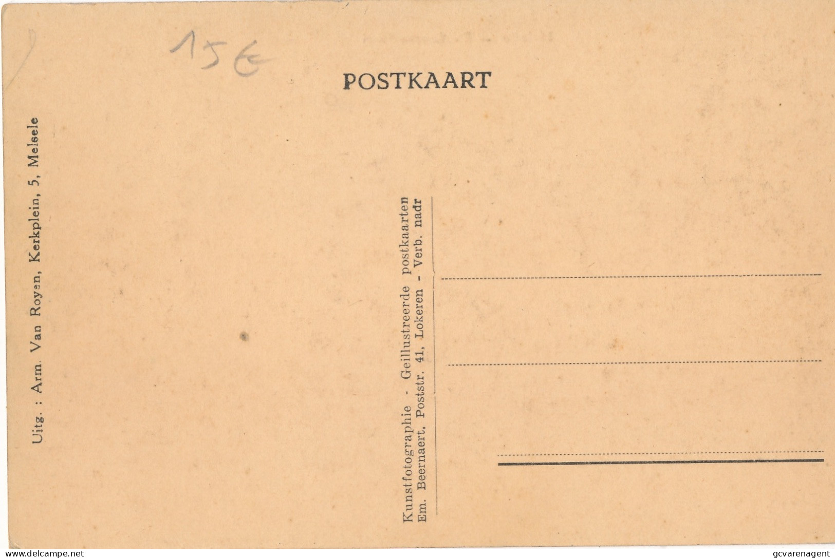 MELSELE   DE GROOTE BAAN      2 SCANS - Beveren-Waas