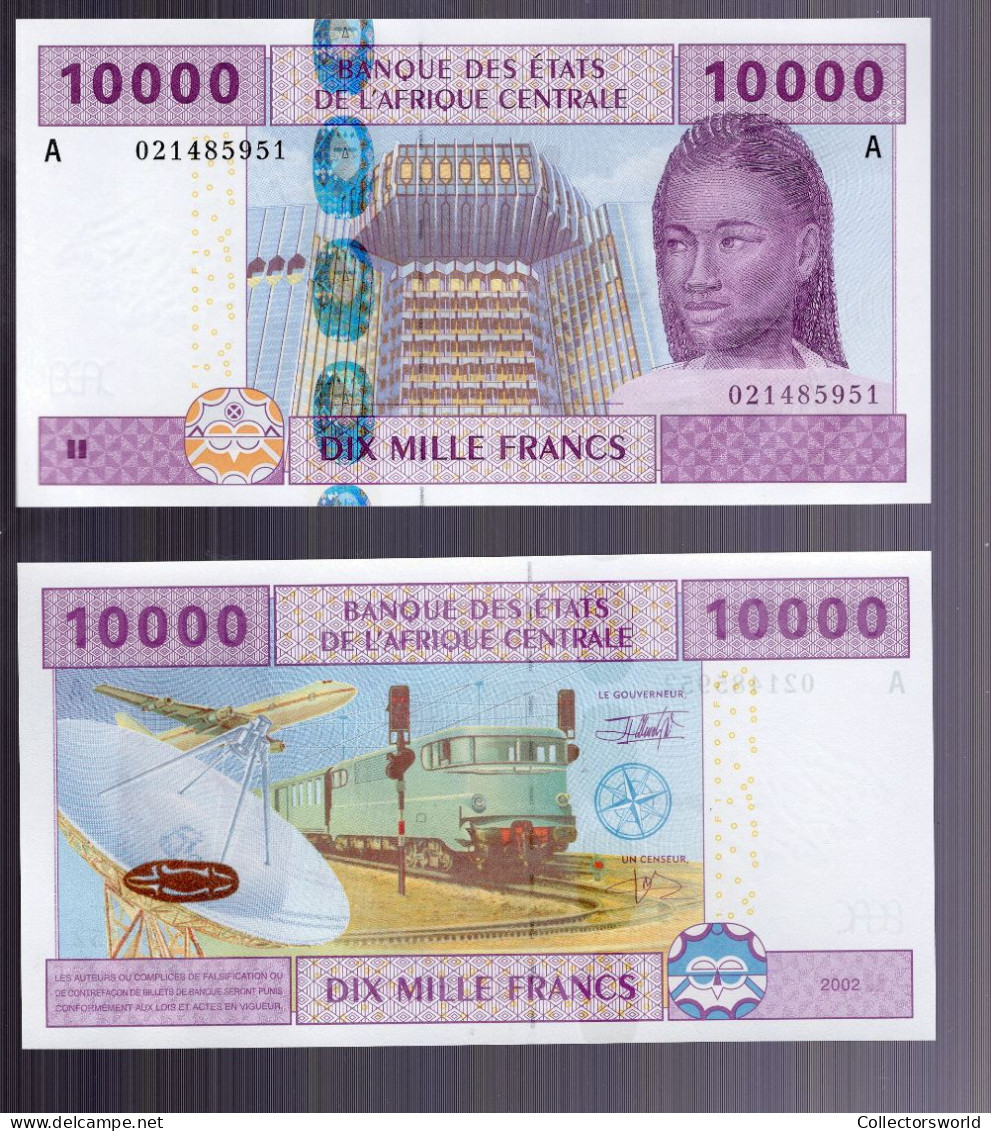 CAS Gabon A 10.000 Francs 2002 P410A UNC - Gabon
