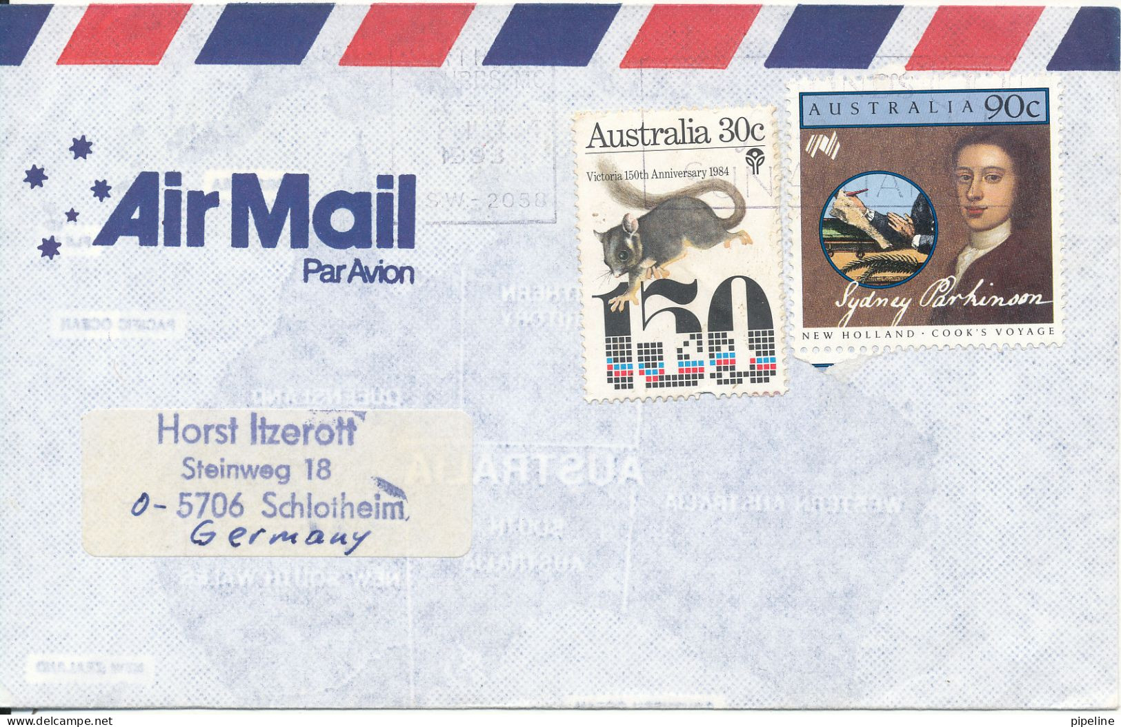 Australia Air Mail Cover Sent To Germany 8-3-1993 Topic Stamps - Covers & Documents
