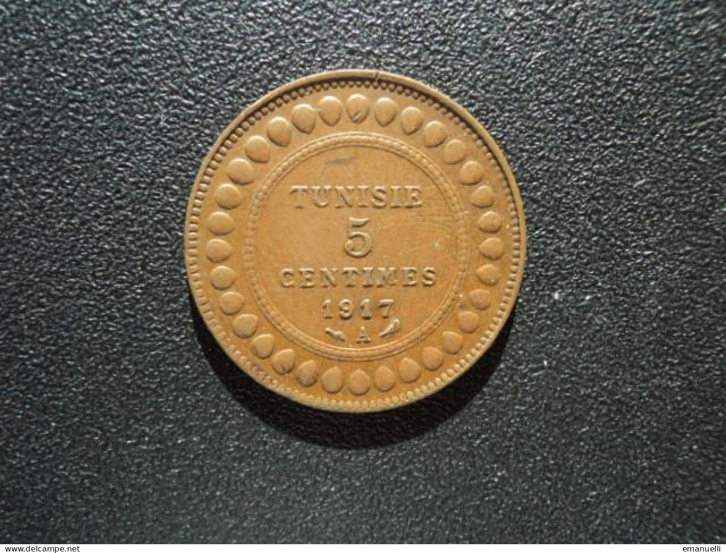 TUNISIE : 5 CENTIMES   1917 A-1336    G..81 * / KM 235      SUP - Tunisie